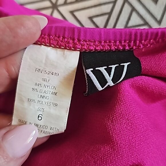 Small 6 Dark Pink bikini bottom - Picture 3 of 3